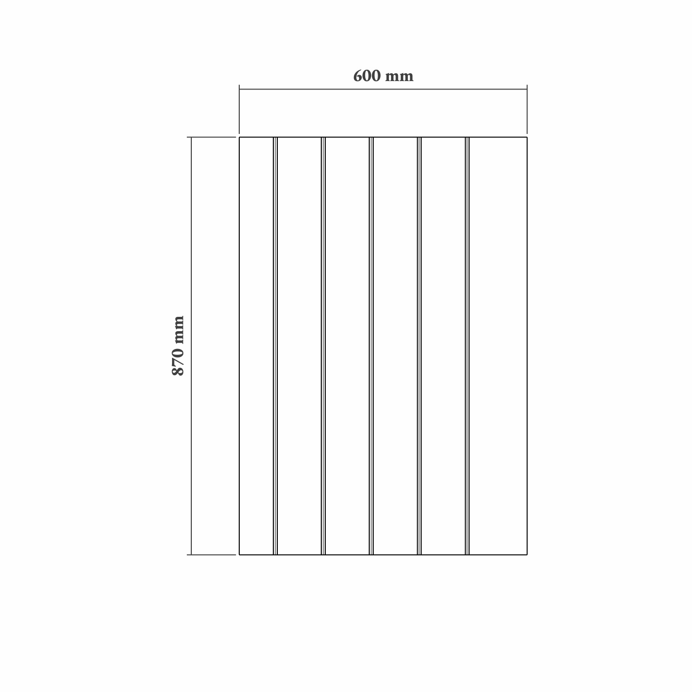 18mm V-Groove Base End Panel - Image 3