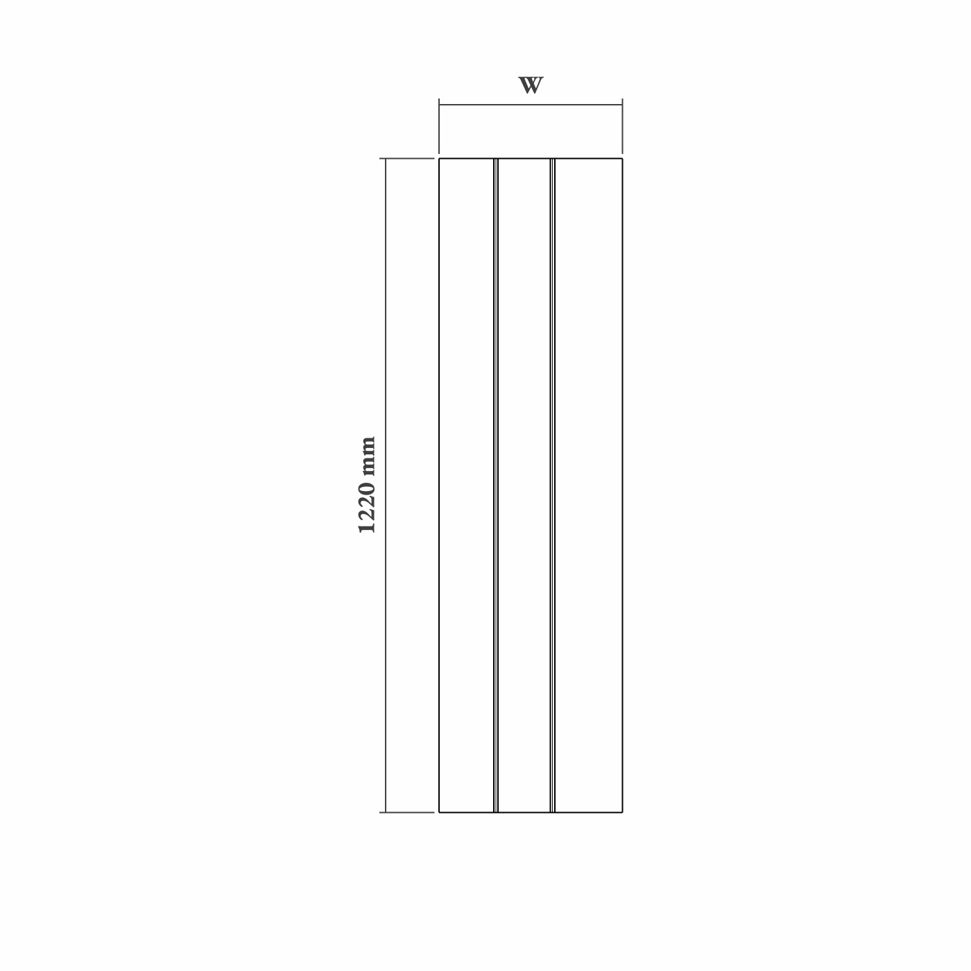 18mm V-Groove Countertop End Panel - Willis & Stone : Willis & Stone