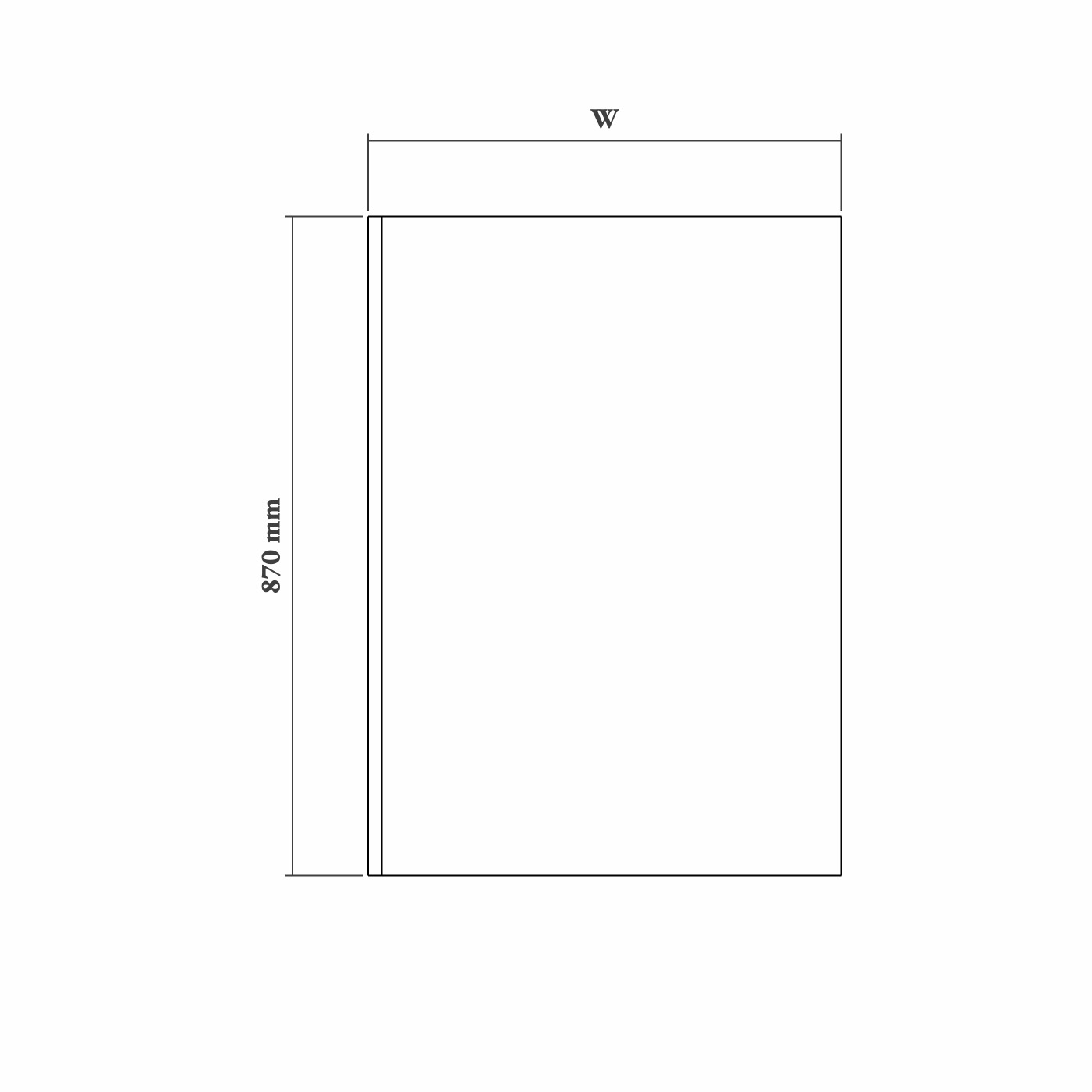 36mm Plain Base End Panel - Image 3