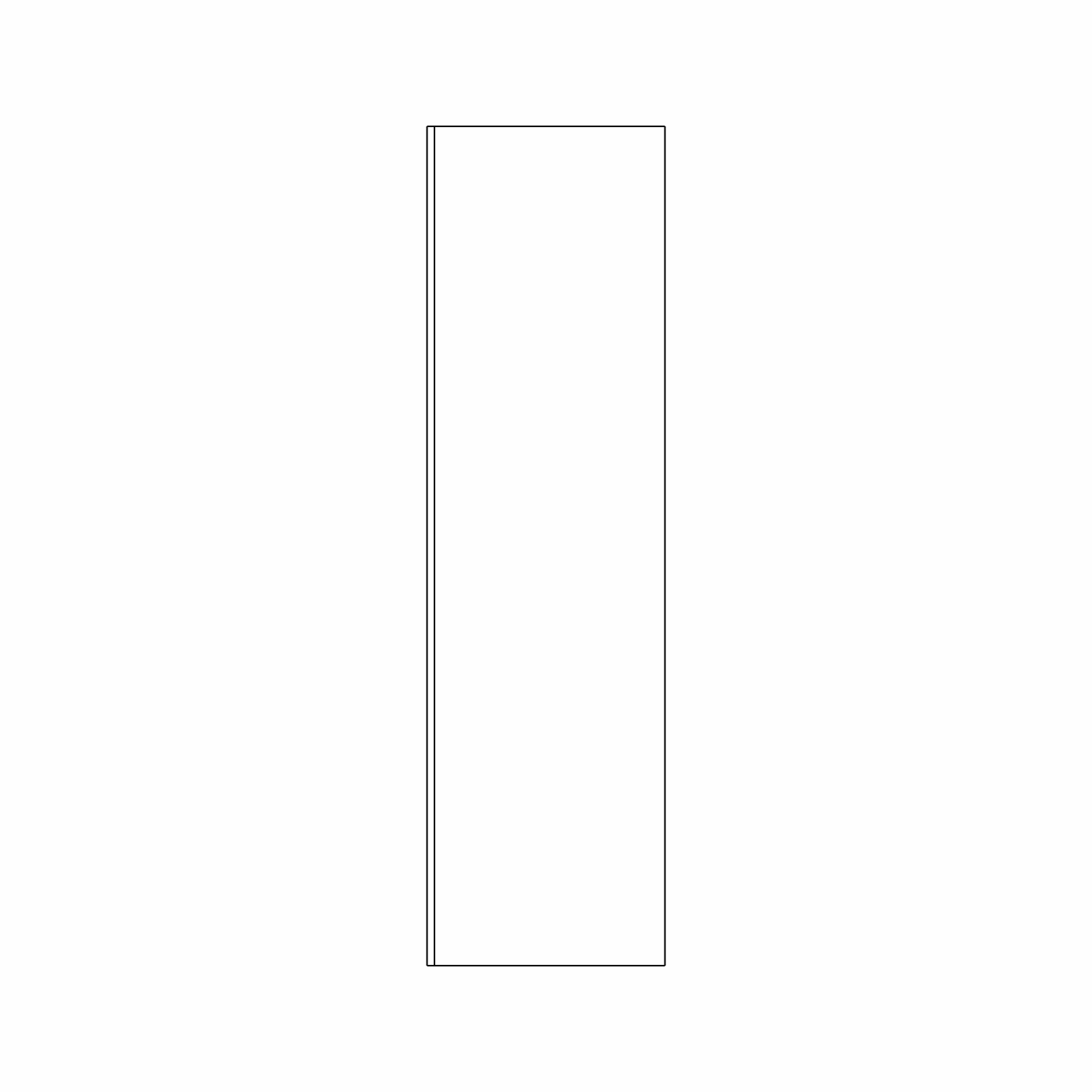 36mm Plain Tall End Panel