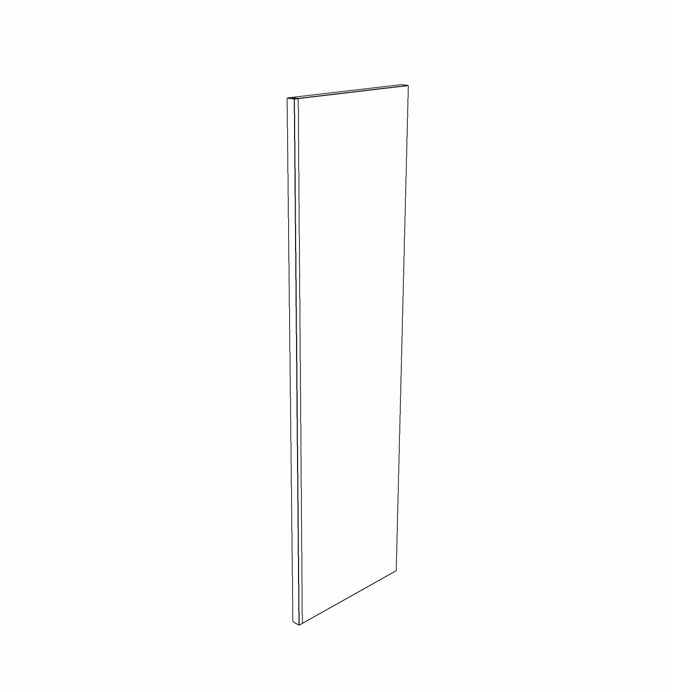 36mm Plain Tall End Panel - Image 2