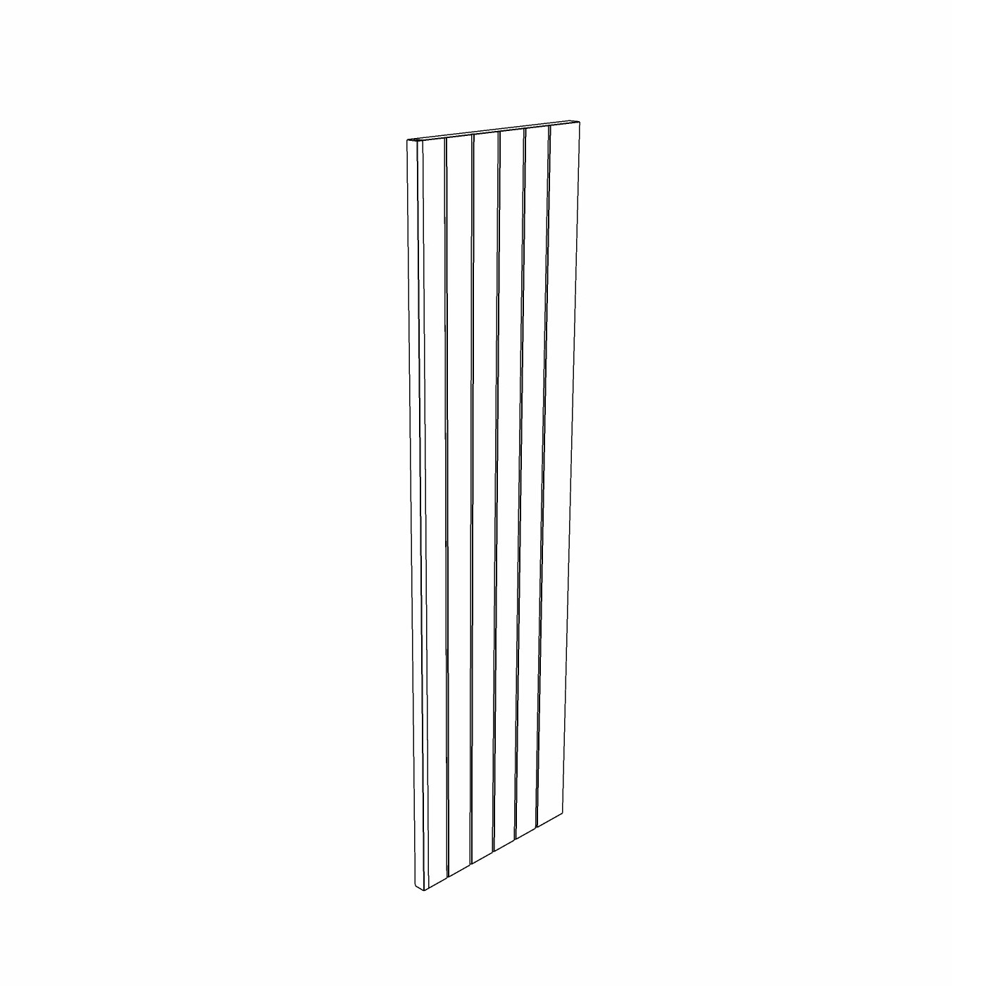 36mm V-Groove Tall End Panel - Image 2