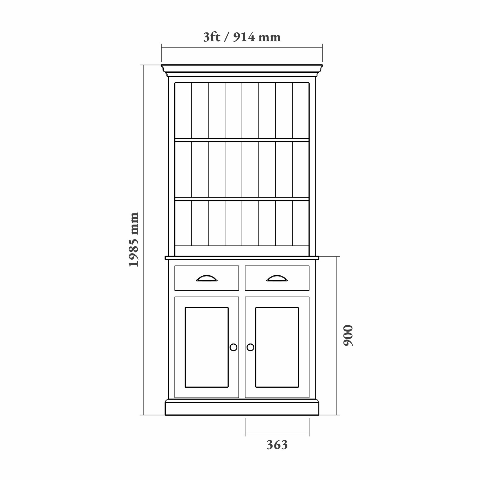 Contemporary Quartz Cambridge Dresser - Image 5