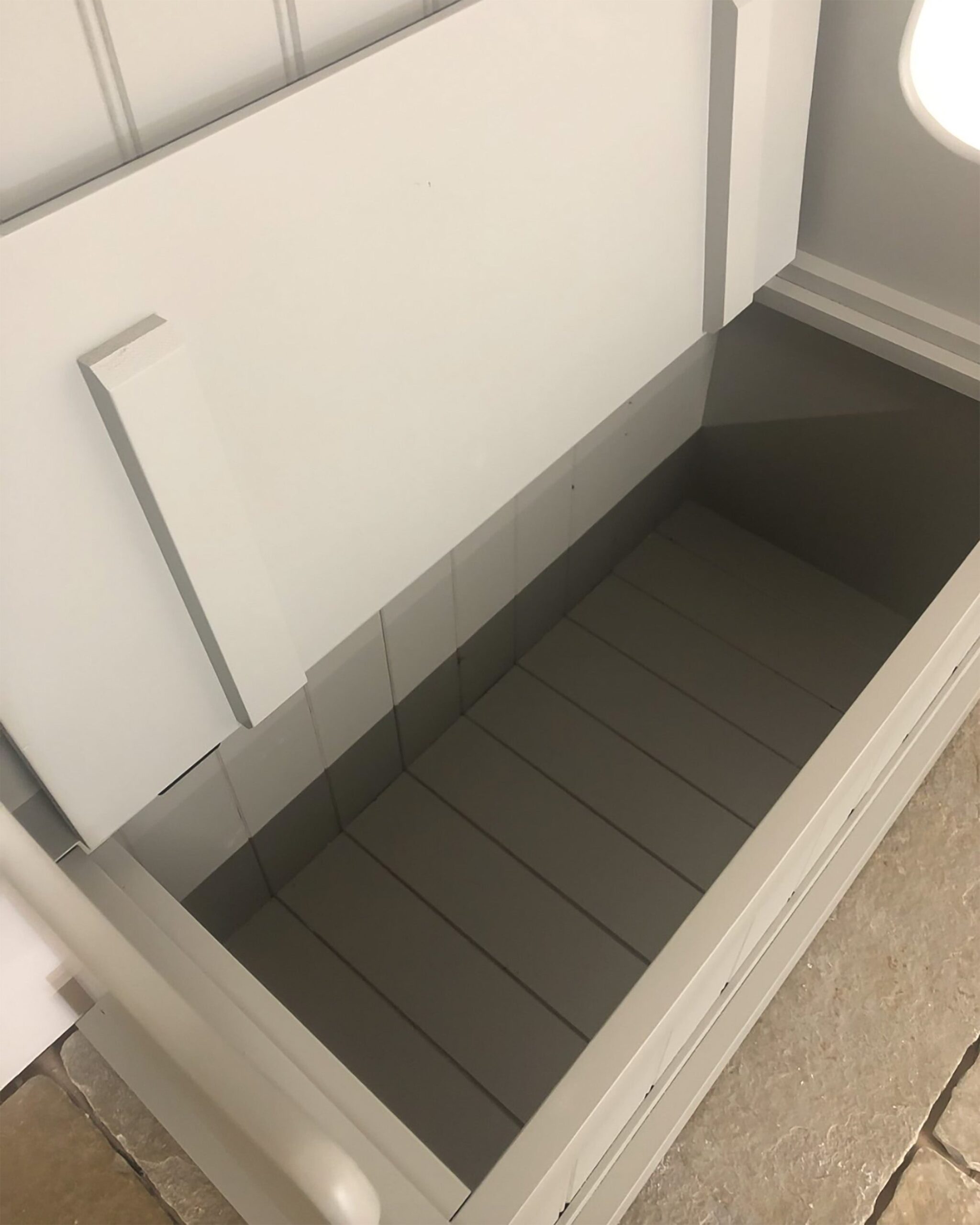 Painted Hallway Monks Bench - Image 3