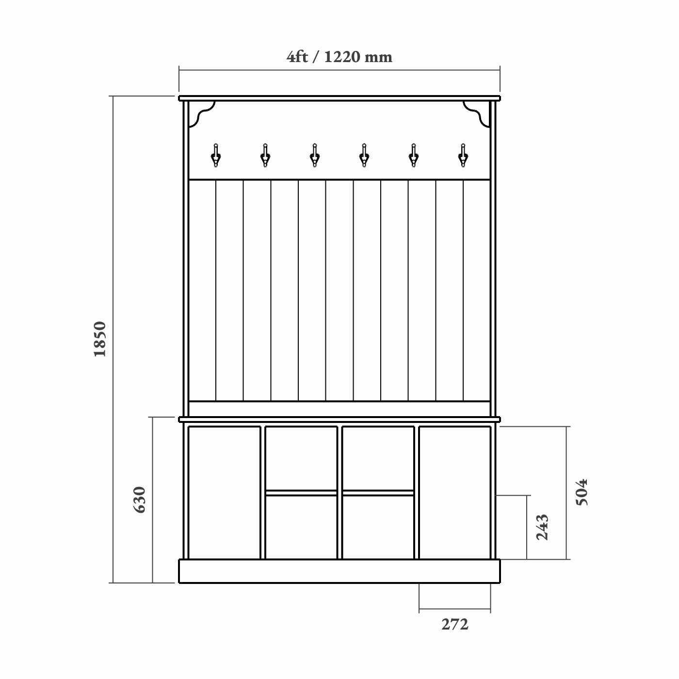 Personalised Boot Room Storage Bench - Image 8