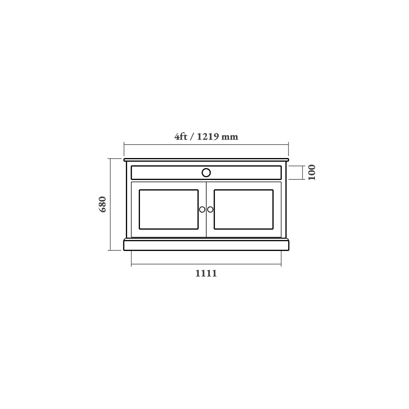 Painted Shaker TV Cabinet - Image 5