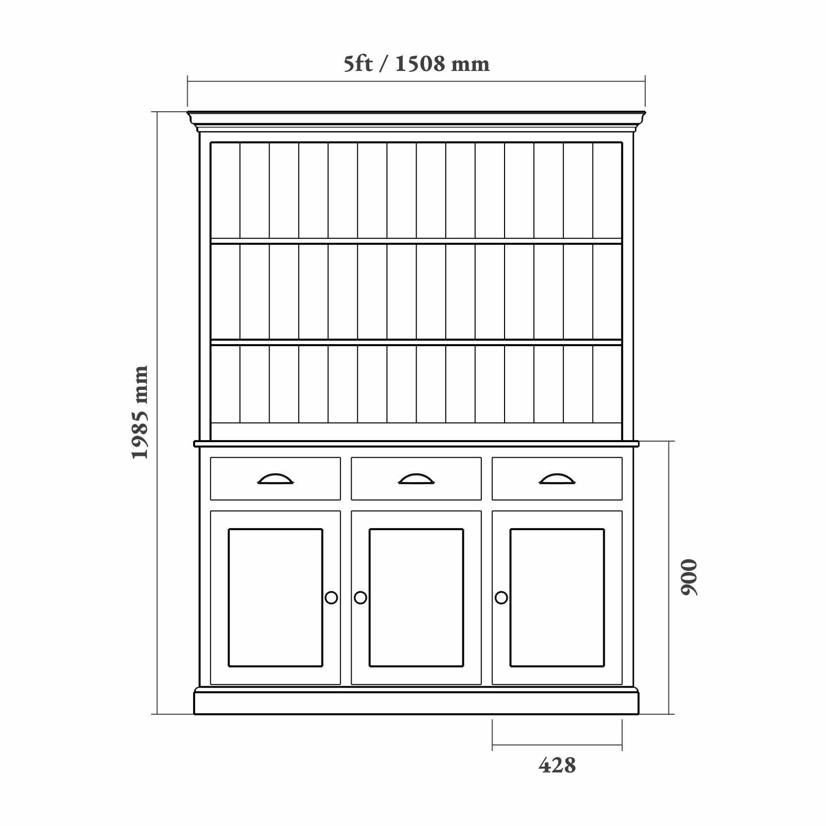 Contemporary Quartz Cambridge Dresser - Image 7