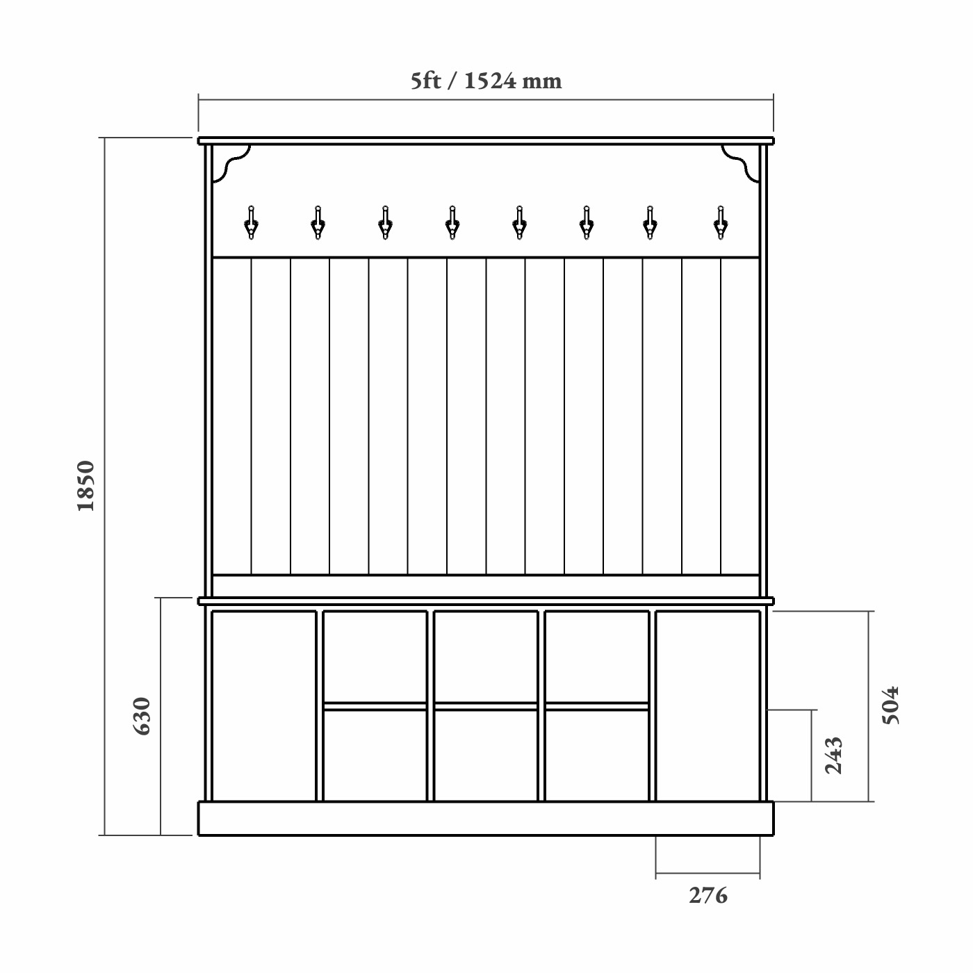 Personalised Boot Room Storage Bench - Image 9