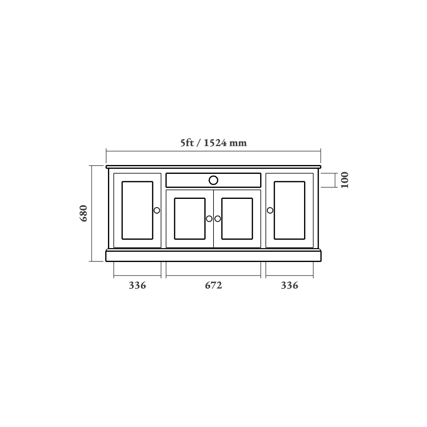 Painted Shaker TV Cabinet - Image 6