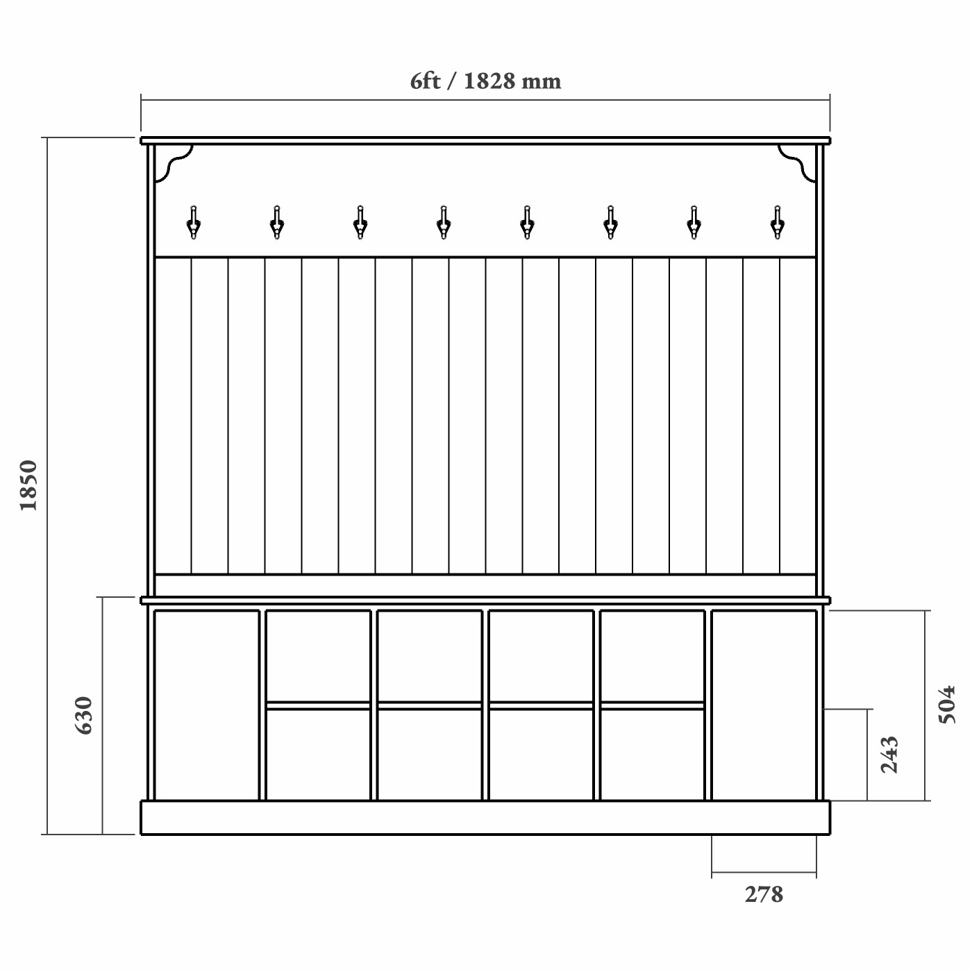 Personalised Boot Room Storage Bench - Image 10