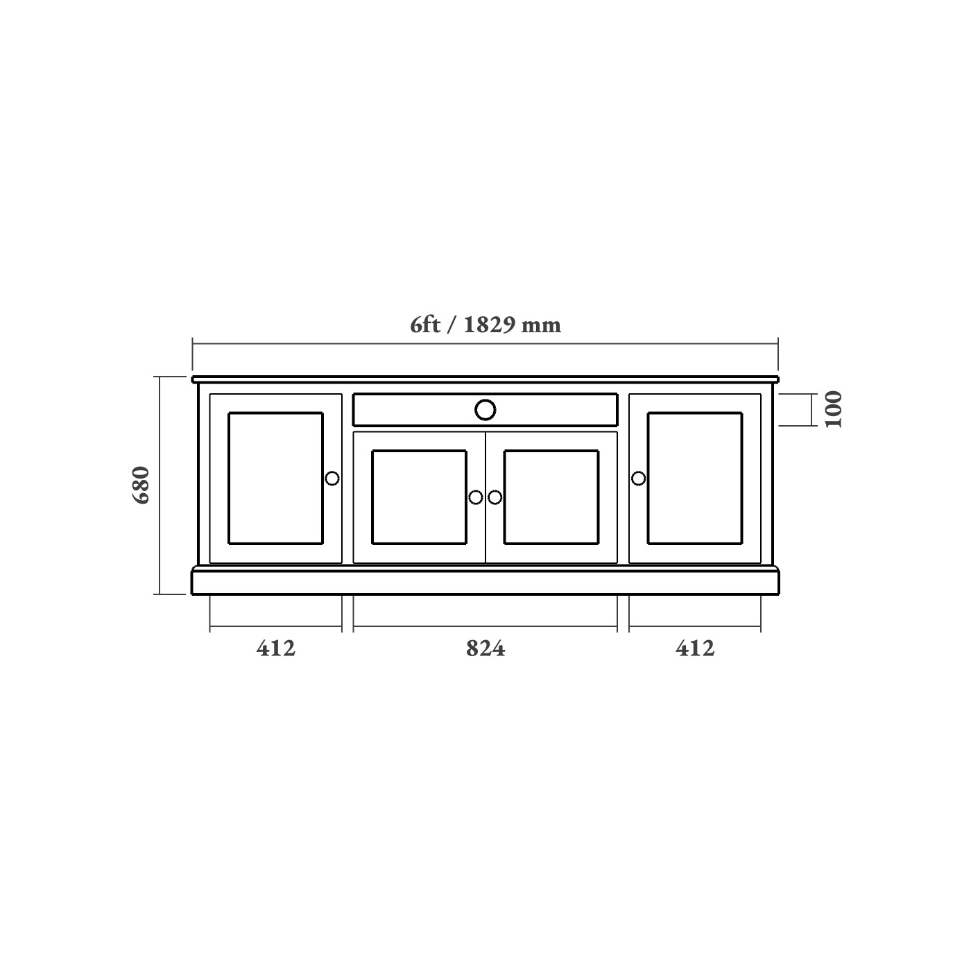 Painted Shaker TV Cabinet - Image 7
