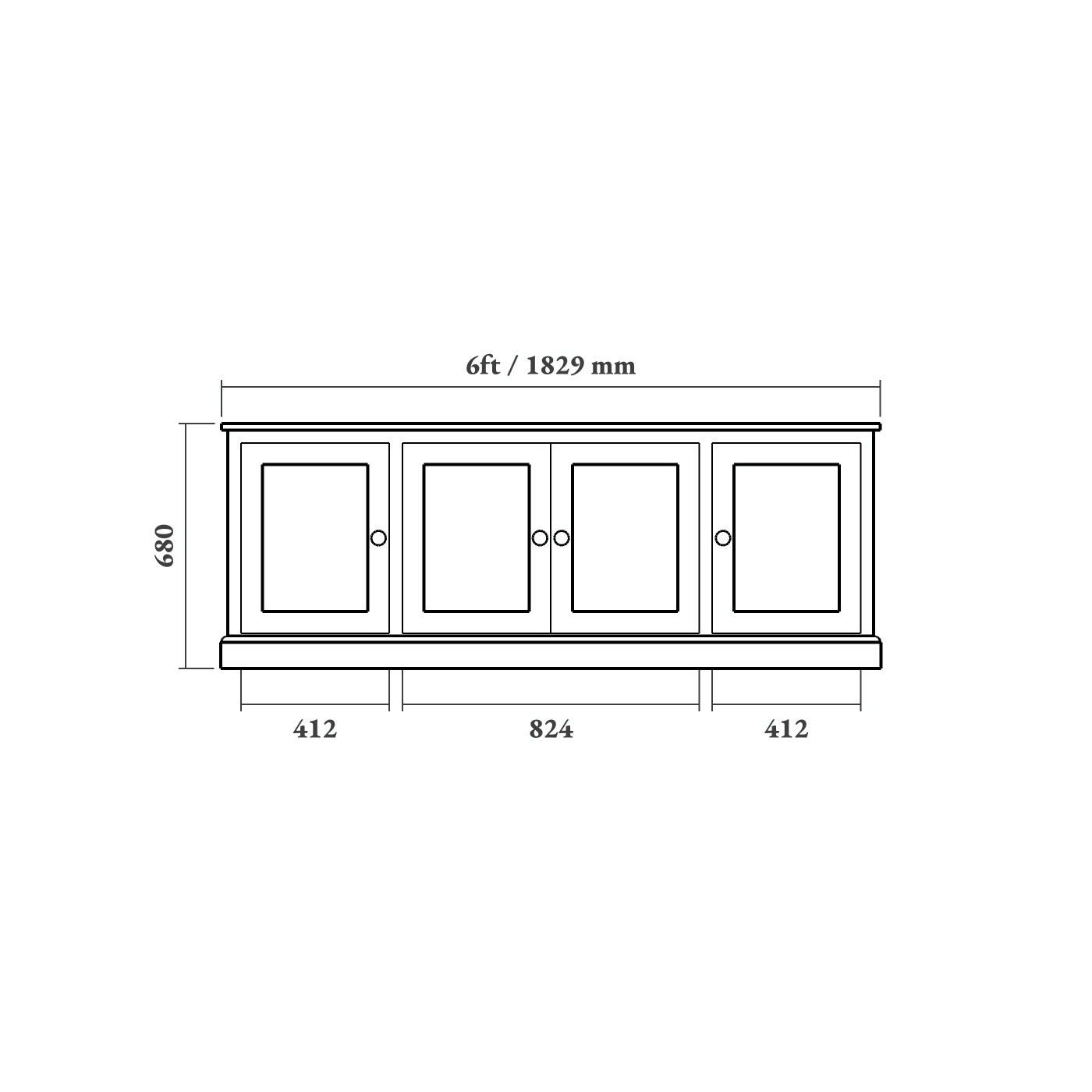 Traditional Shaker TV Cabinet - Image 7