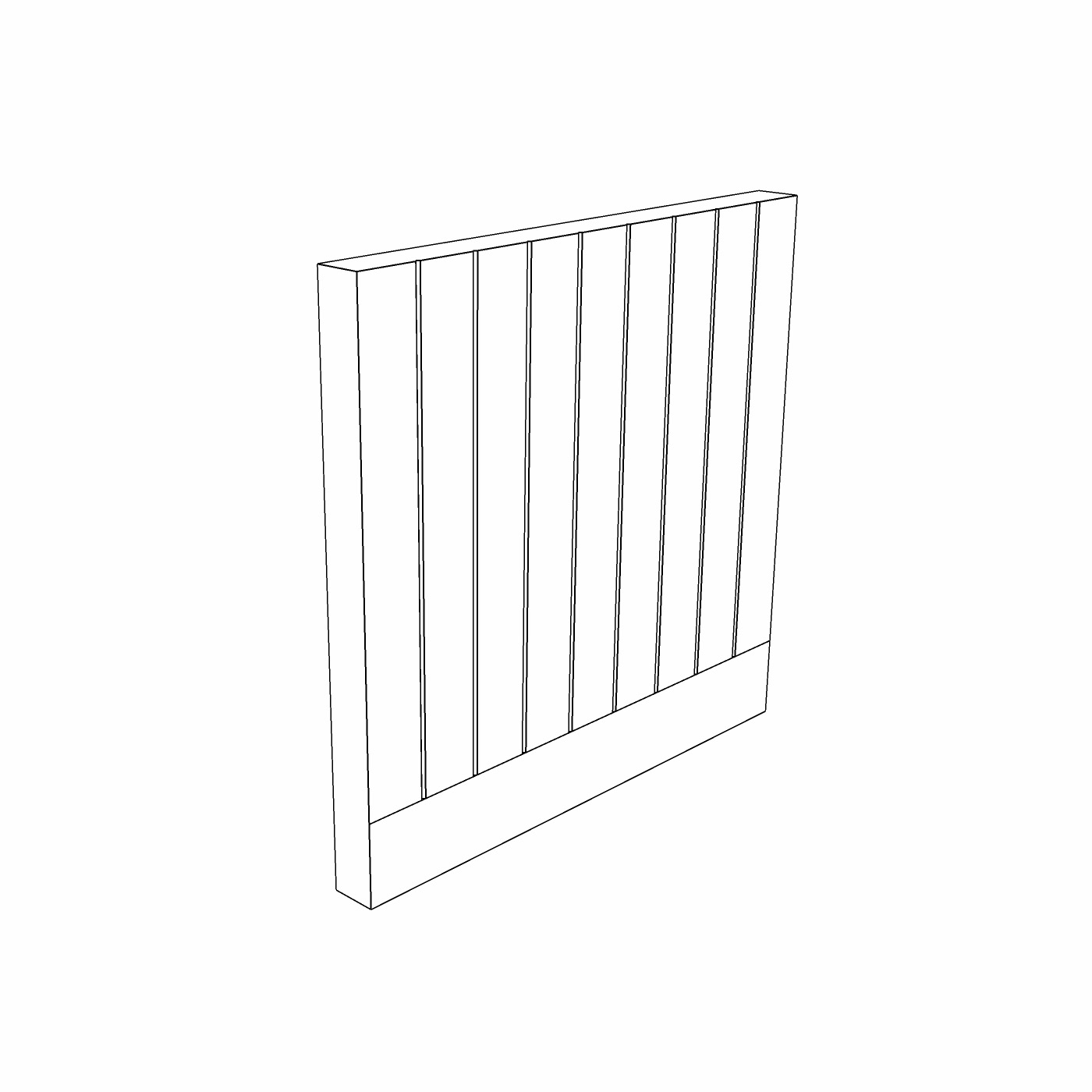 72mm V-Groove Island End Panel - Image 2