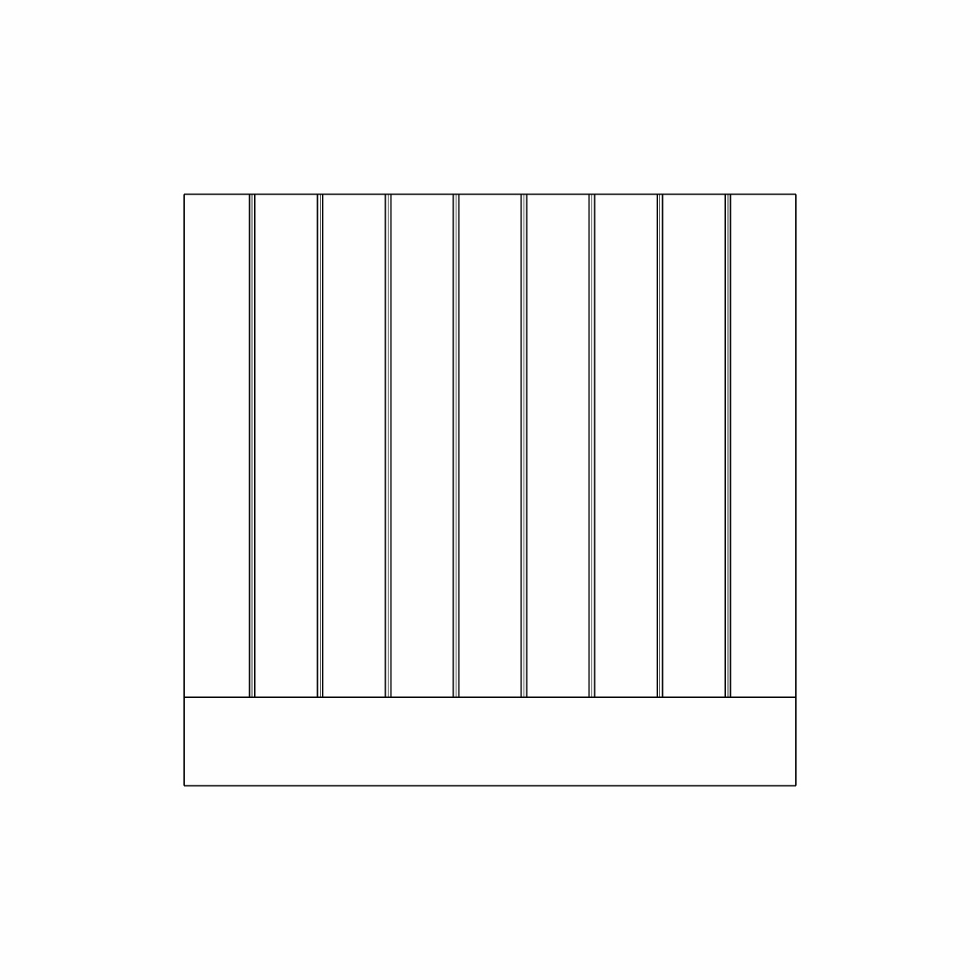 72mm V-Groove Island End Panel