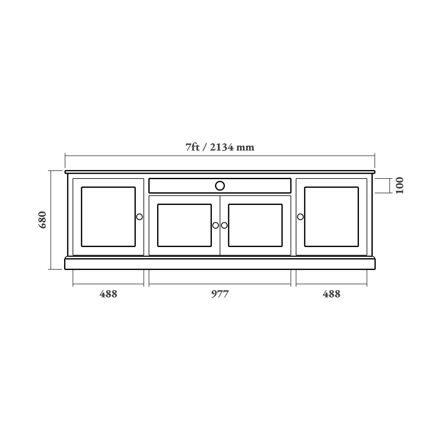 Painted Shaker TV Cabinet - Image 8
