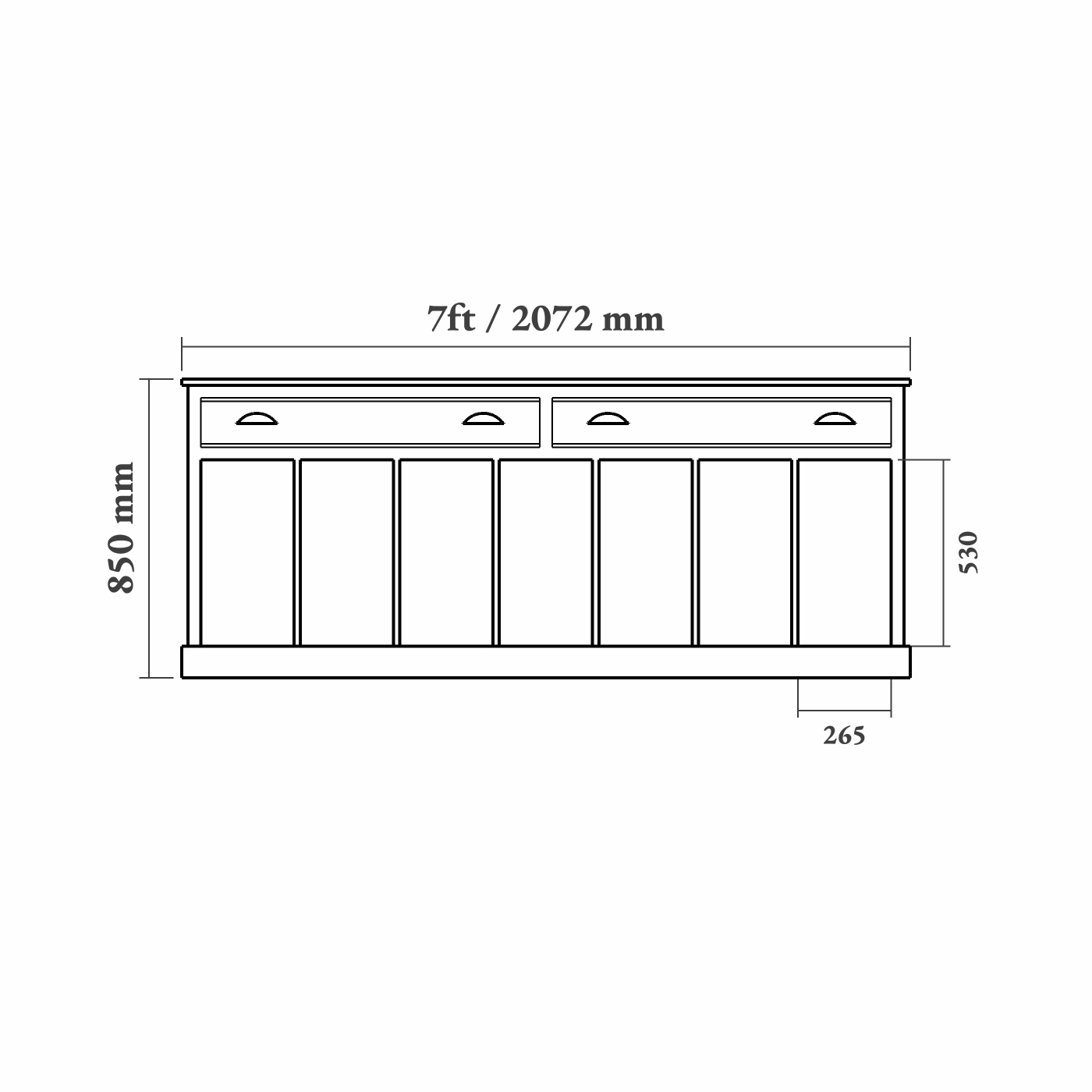 Sussex Welly Storage Sideboard - Image 6
