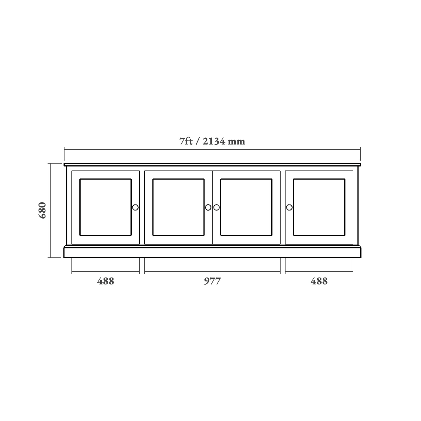 Traditional Shaker TV Cabinet - Image 8