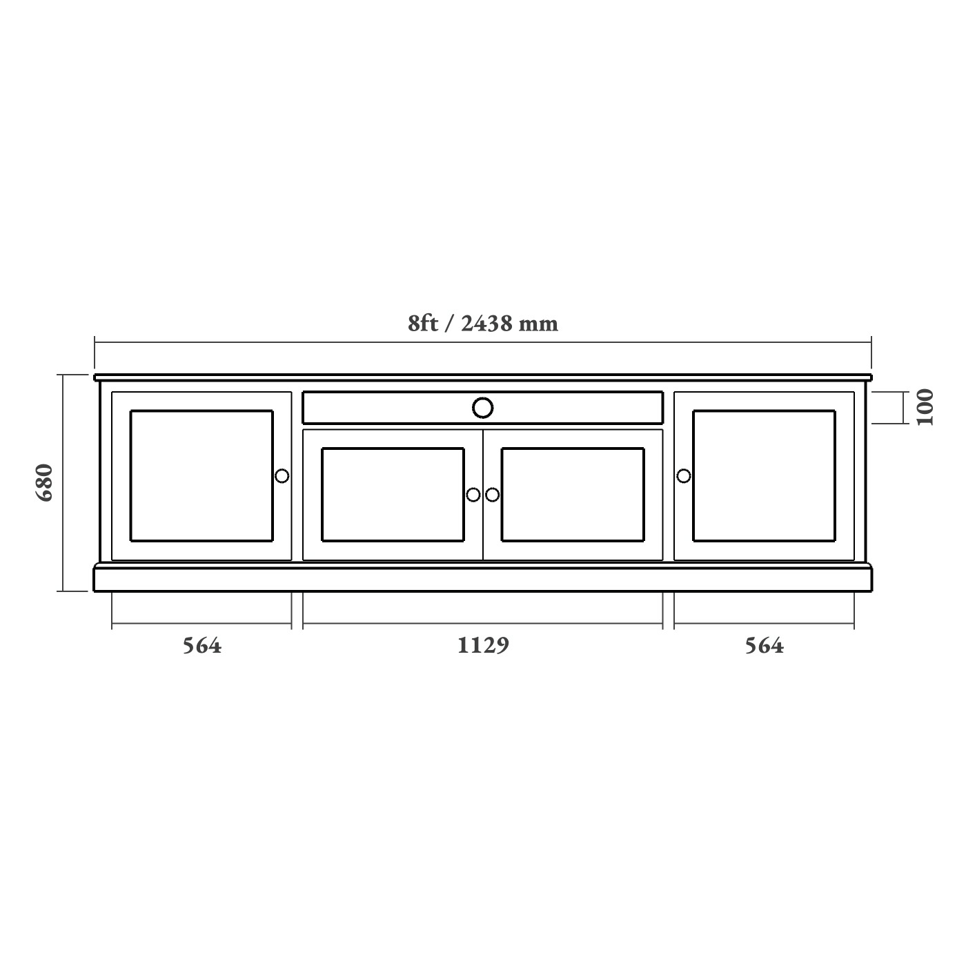 Painted Shaker TV Cabinet - Image 9