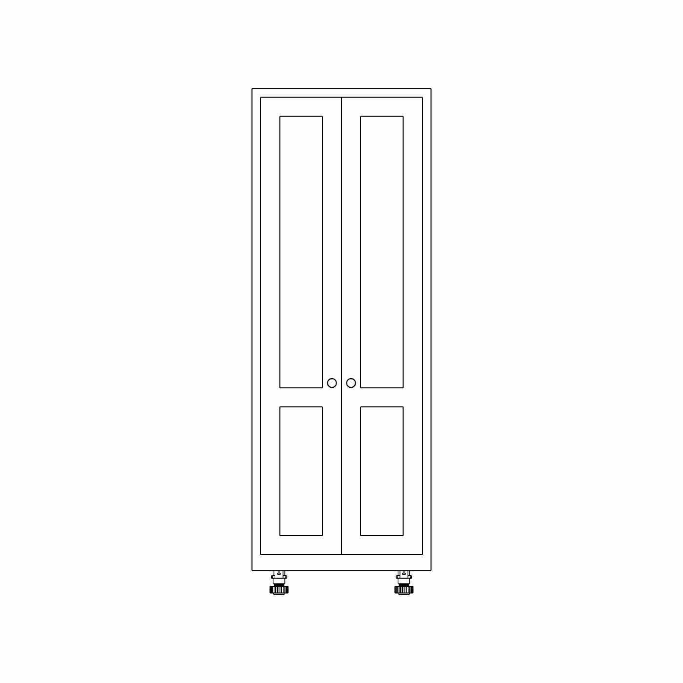 Utility Stacked Appliance Housing with Doors - Willis & Stone : Willis ...