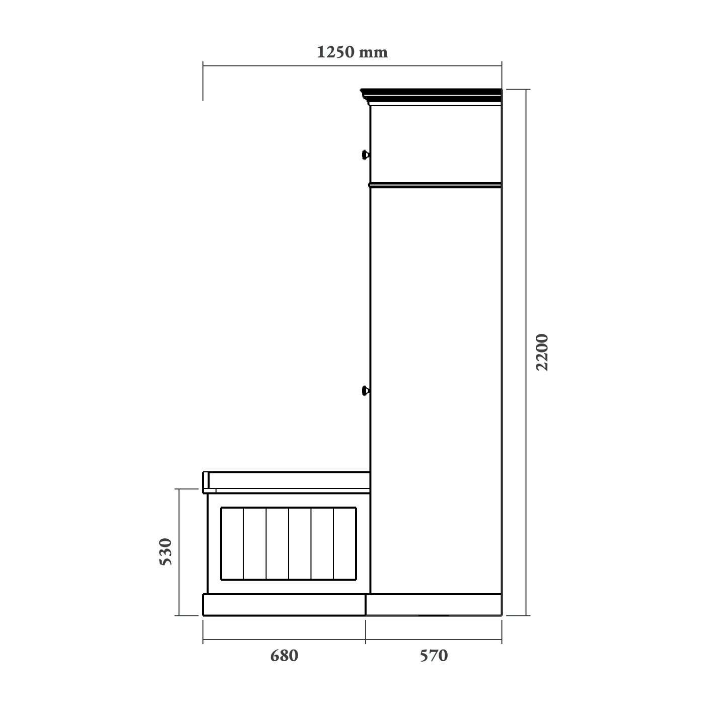 Corner Cloakroom Unit - Image 3