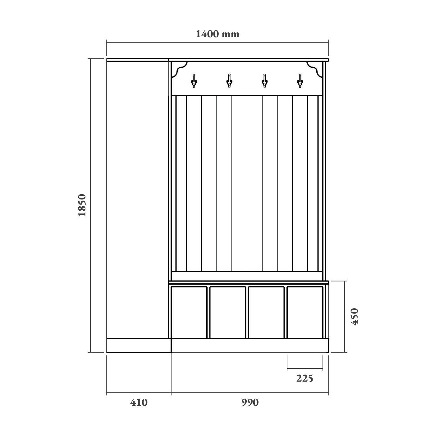 Corner Shoe Storage Bench Willis & Stone Willis & Stone