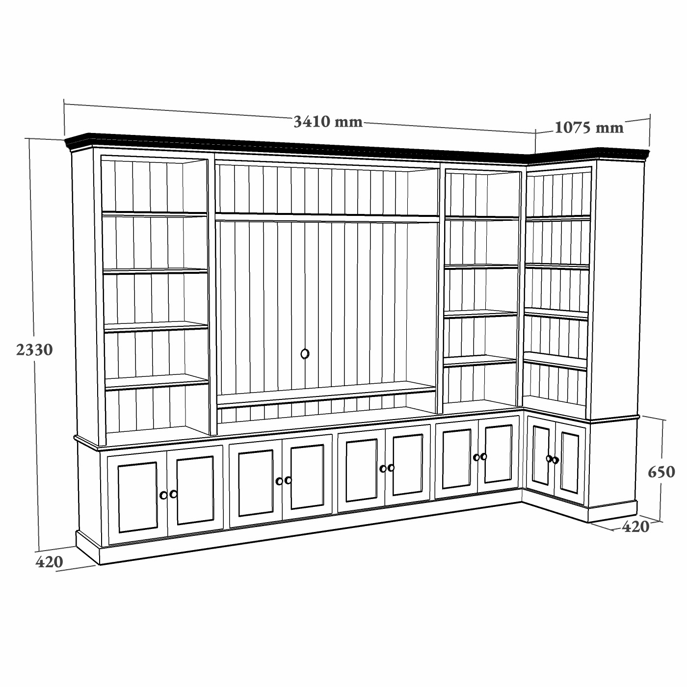 Corner TV & Media Storage Unit - Image 3