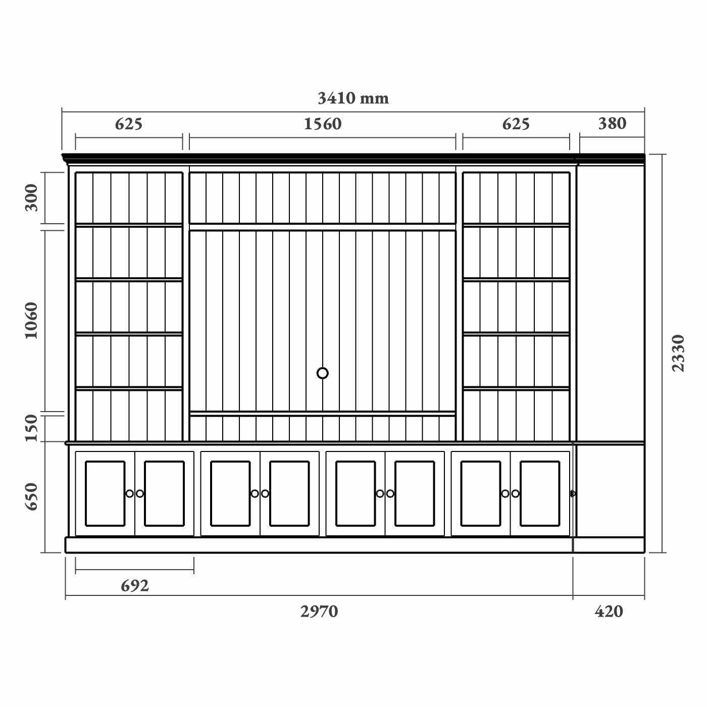 Corner TV & Media Storage Unit - Image 4