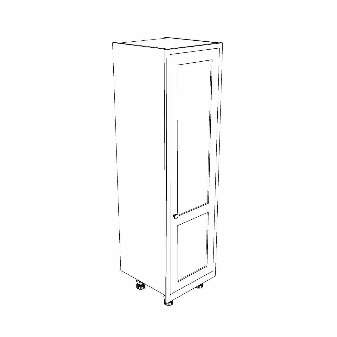 Single Larder Cabinet - Shelved - Image 2