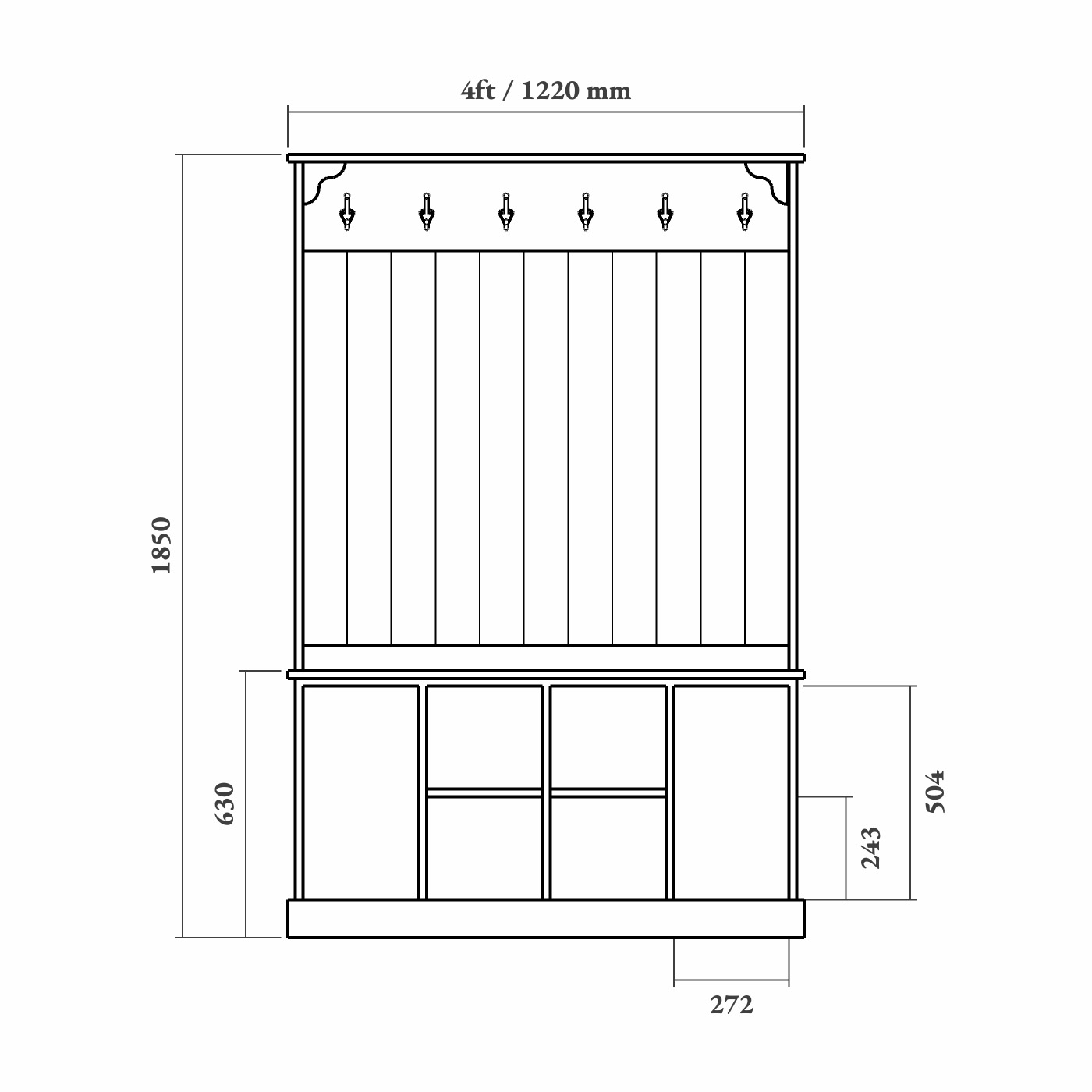 Boot Room Storage Bench - Image 7