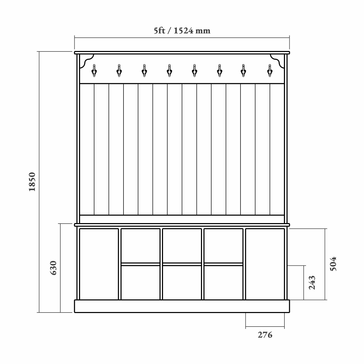 Boot Room Storage Bench - Image 8