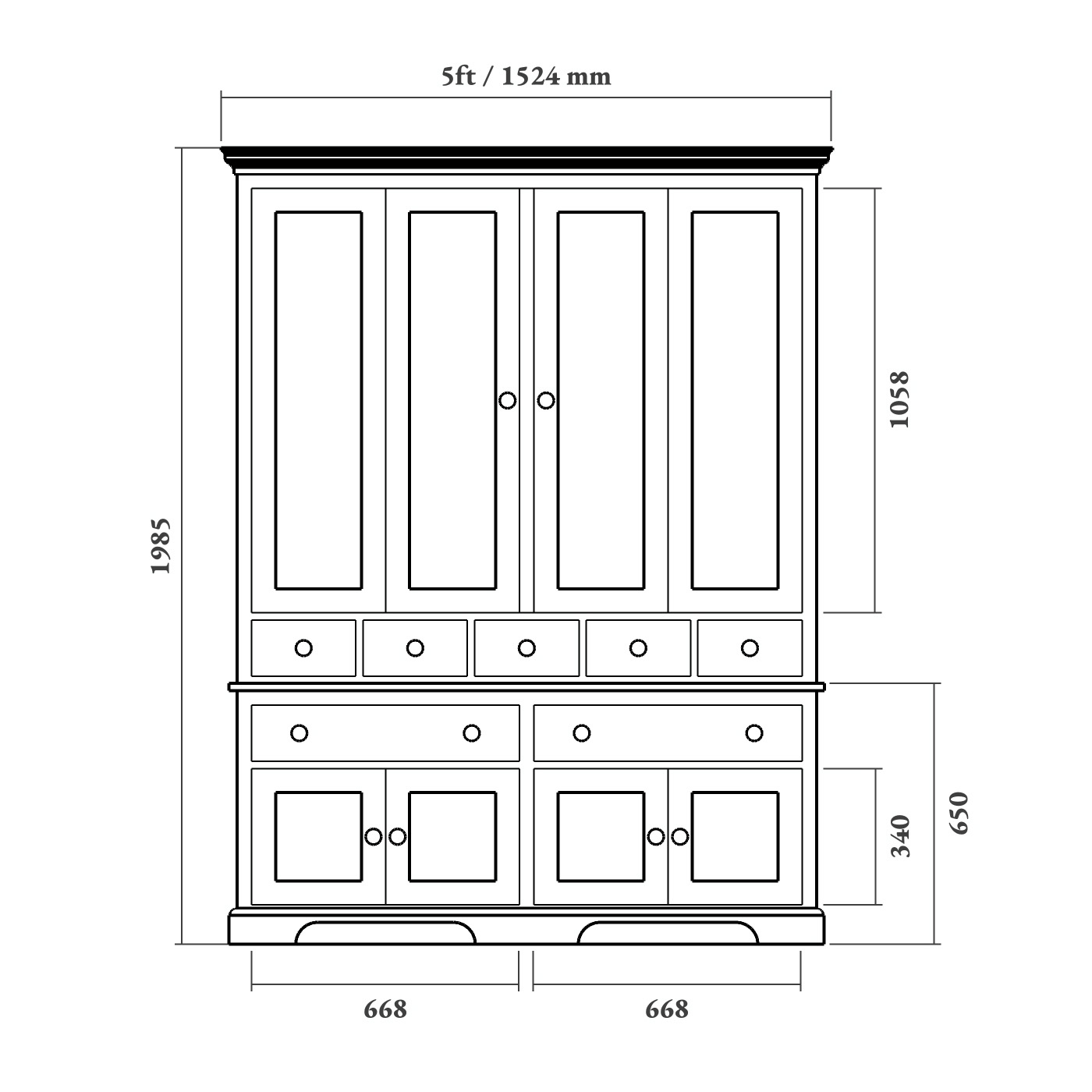 Shaker TV & Media Dresser - Image 7