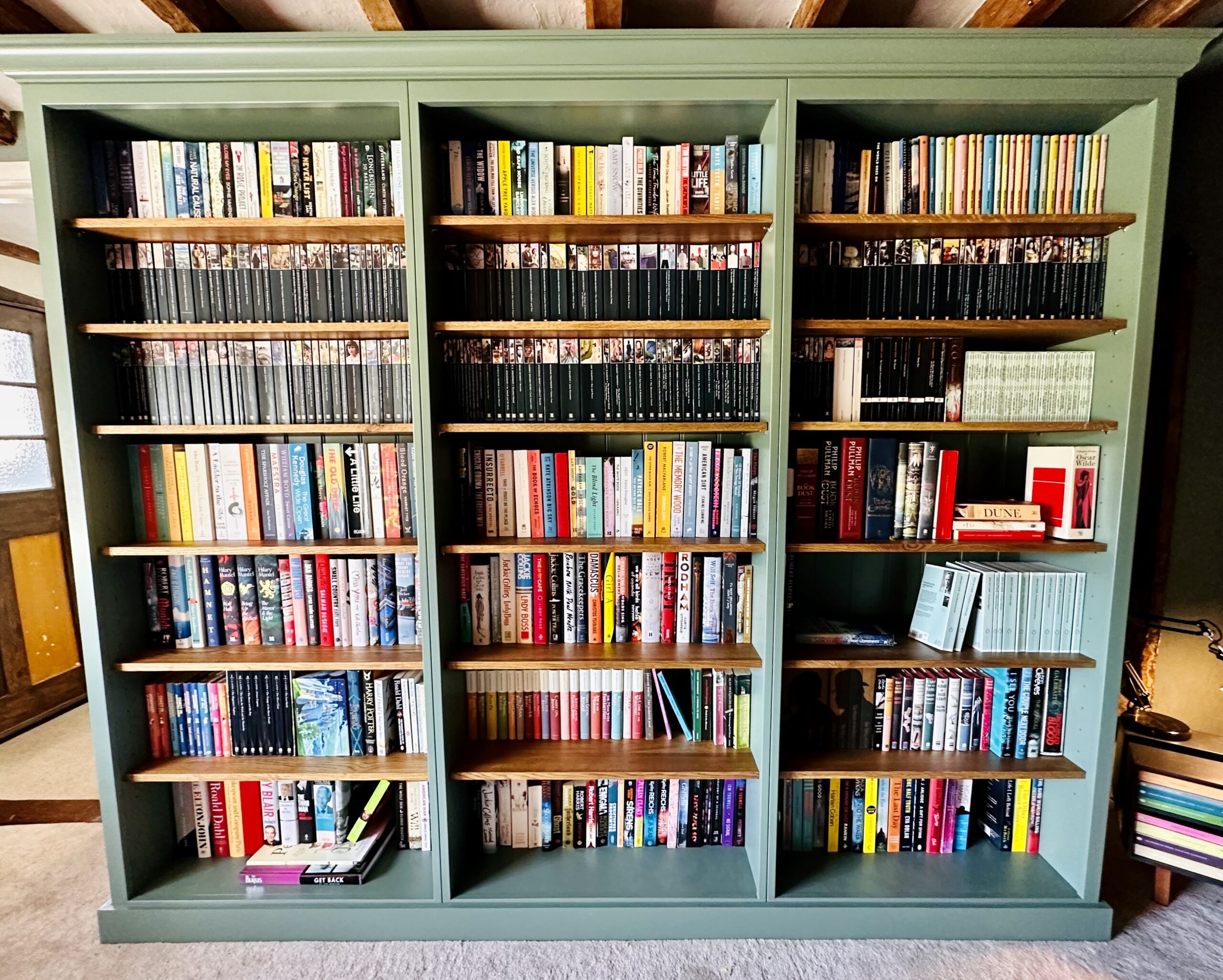 Oak Shelving Bookcase - Image 6