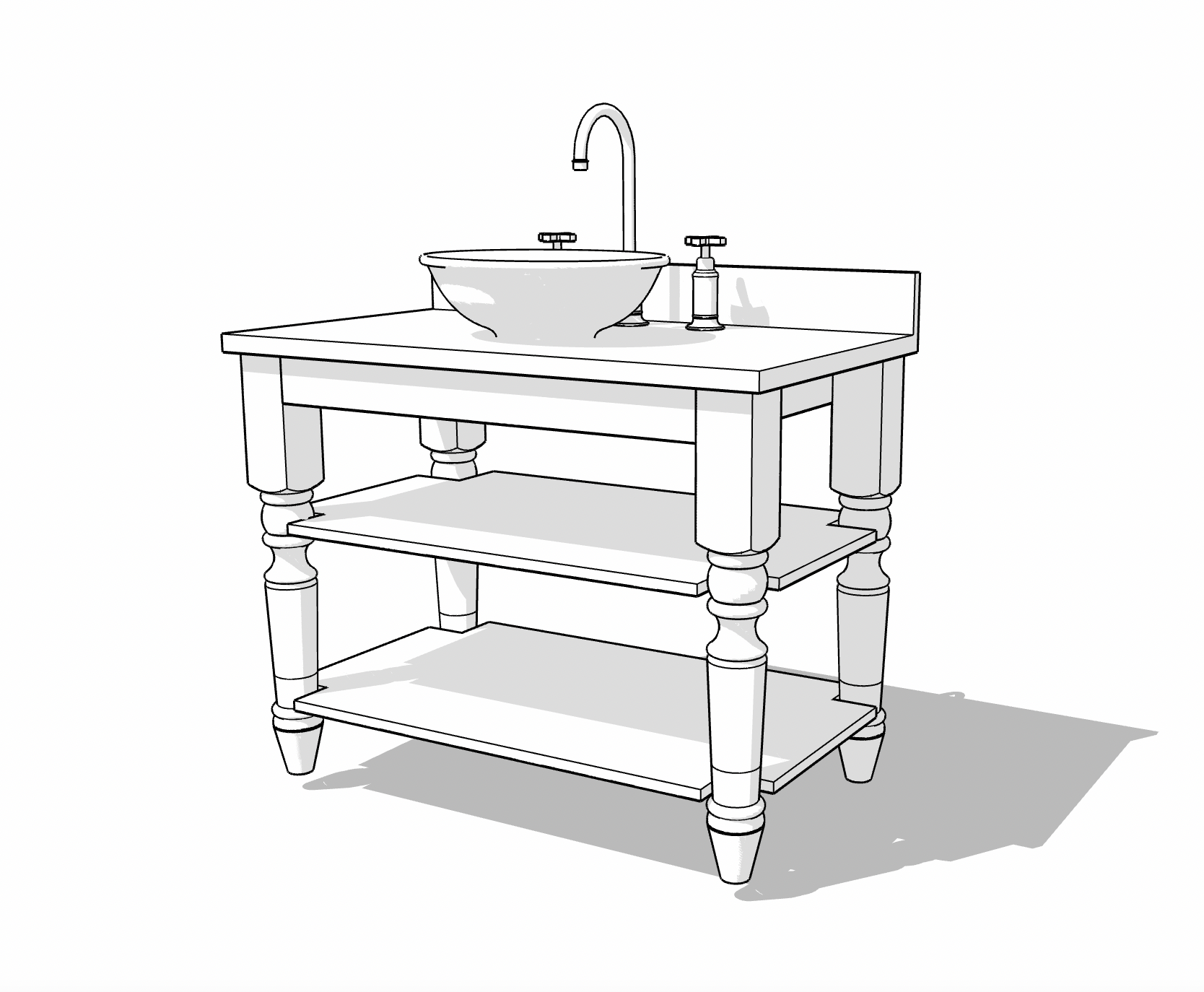 Classic Vanity Unit - Image 2