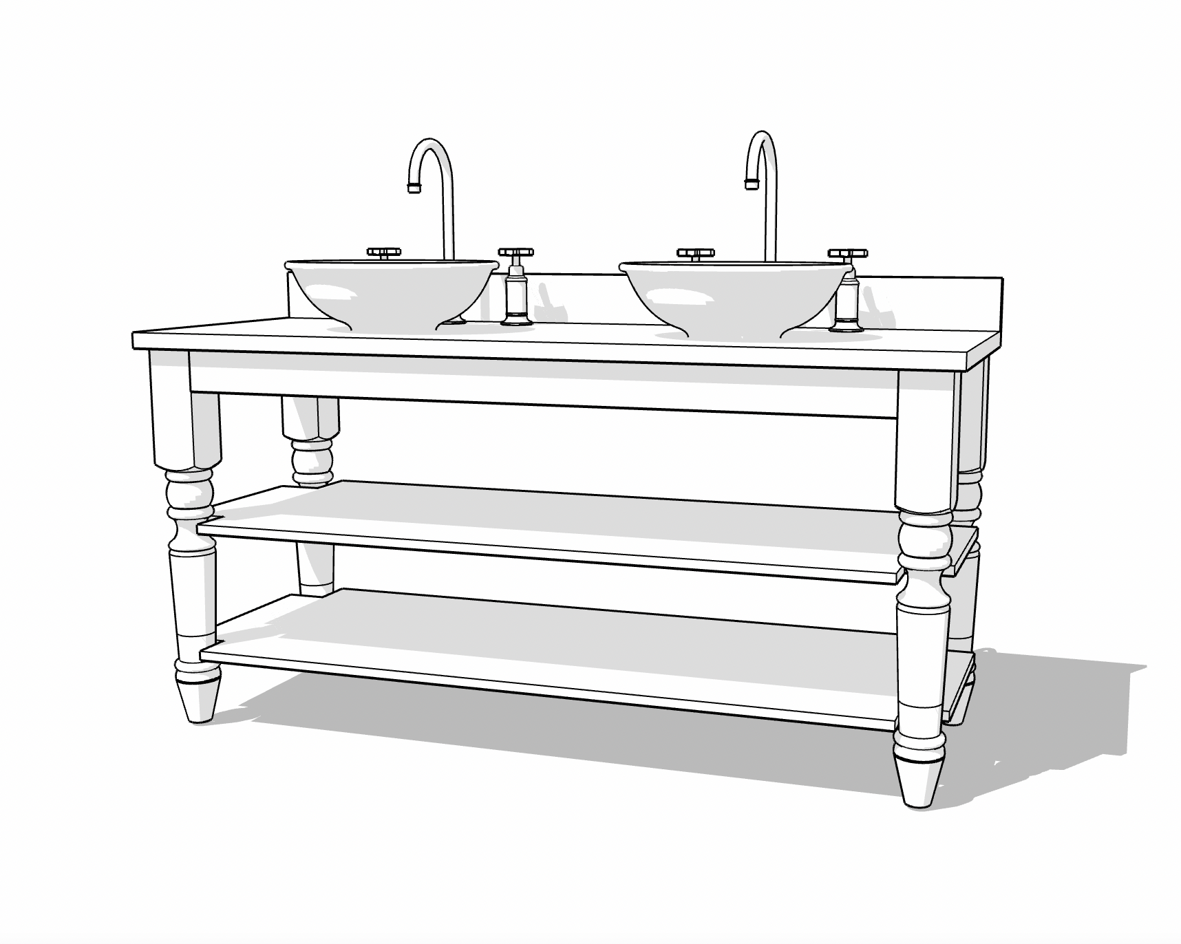 Classic Vanity Unit - Image 3