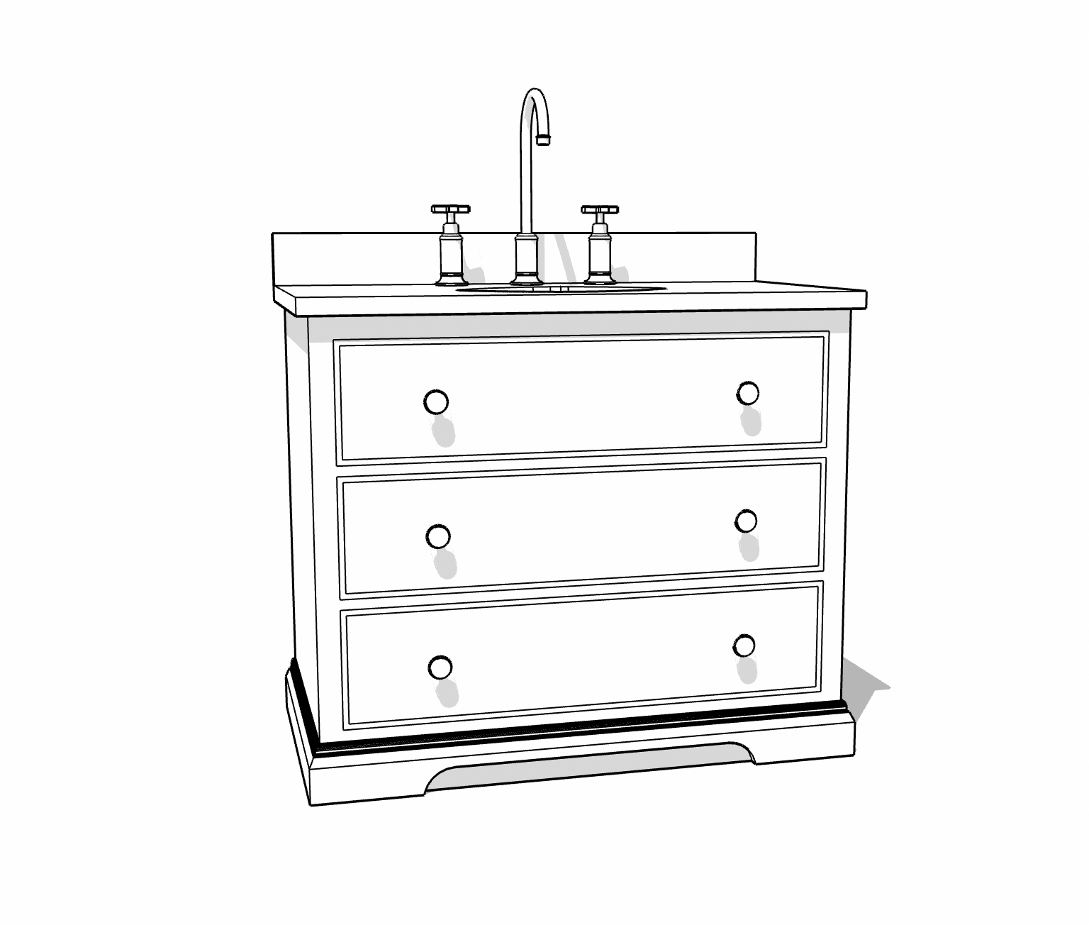 Sussex Vanity Unit - Image 2