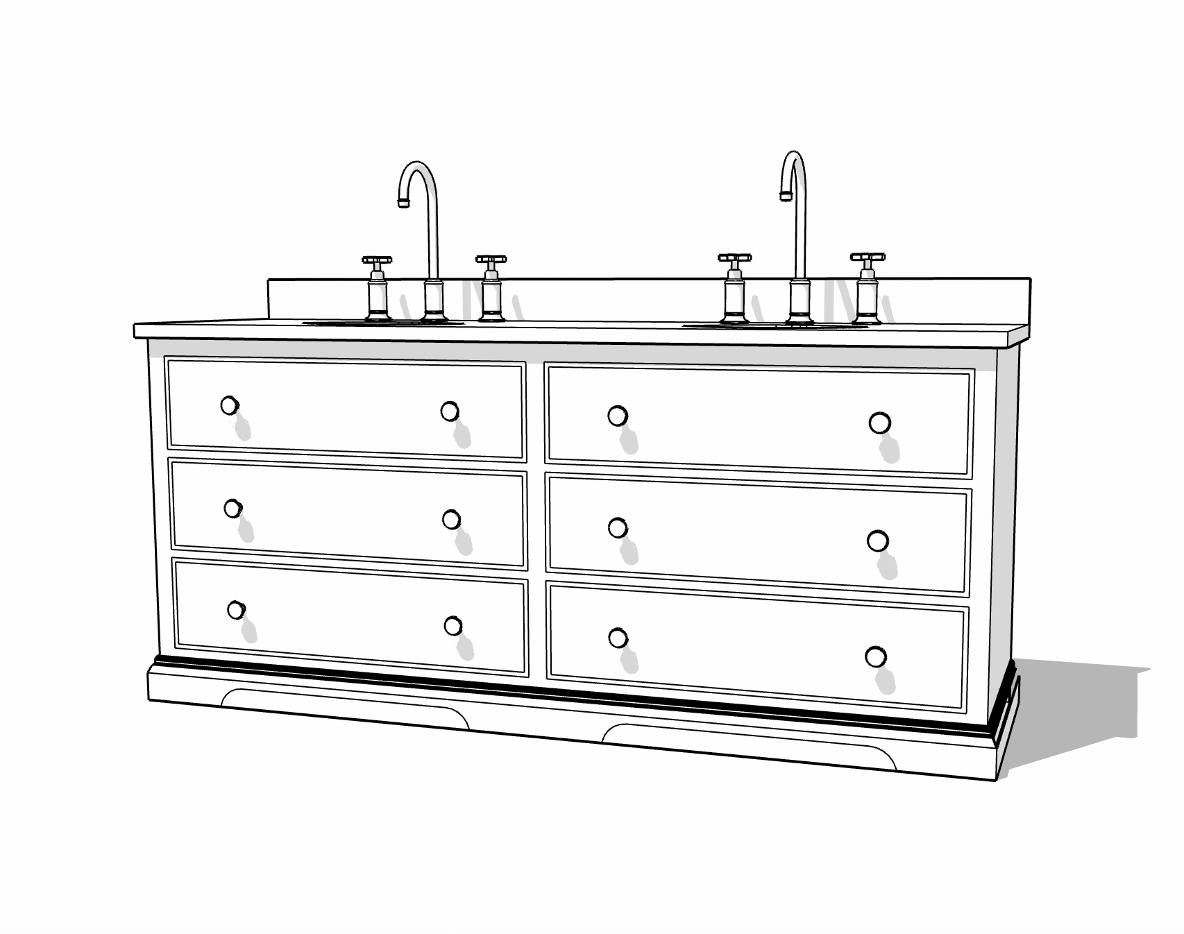 Sussex Vanity Unit - Image 4